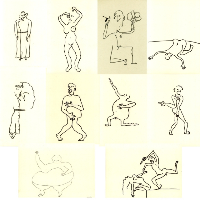 Michal Paca-Automatic drawings 1 collage